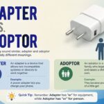 adapter vs adaptor