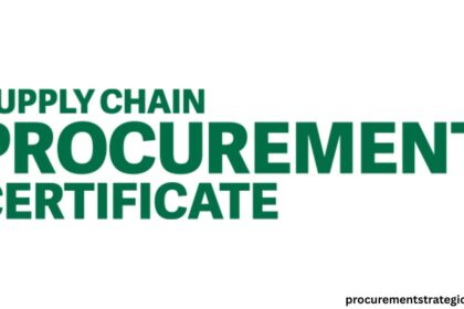 supply chain procurement certificate