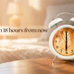time in 18 hours from now