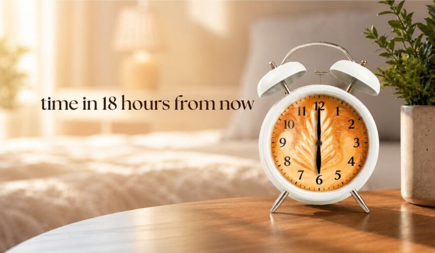 time in 18 hours from now